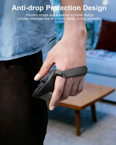 Vista 7 de Charging Controller Grip for Meta Quest 3/3s, Handle Battery Cover and Adjustable Knuckle Strap, Silicone Controller Grip with Rechargeable