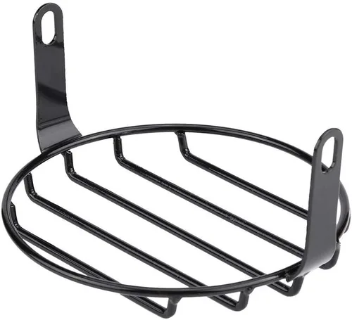 Vista 9 de Parrilla para faros delanteros de motocicleta, 65 pulgadas, montaje lateral, cubierta redonda, ajuste directo para Cruiser Chopper Bobber Custom