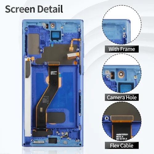 Vista 3 de OLED para Samsung Note 10 Plus Reemplazo de pantalla 0.14 oz para Samsung Galaxy Note 10 Plus 0.18 oz LCD Digitalizador Pantalla táctil para Samsung