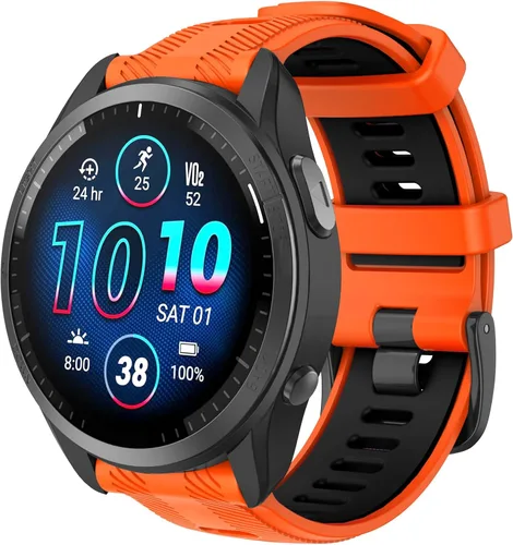 Vista 8 de ISABAKE Correa de reloj para Garmin Forerunner 965/Forerunner 955/Forerunner 945/Forerunner 935, bandas de repuesto de silicona suave de 0.866