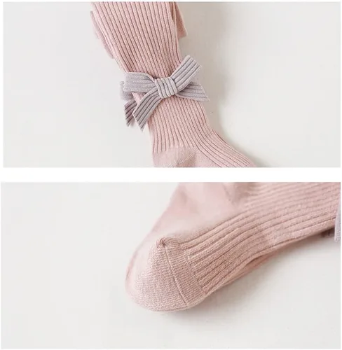 Vista 3 de BeiVSlley Paquete de 3 mallas para bebés y niñas, mallas de punto trenzado, medias para niños pequeños, lindas, sin costuras, pantimedias