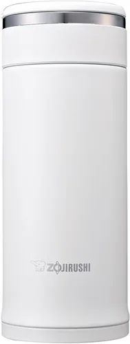 Vista 10 de Zojirushi SM-JE36-RC - Botella de agua con tornillo, taza de acero inoxidable, 12.2 onzas líquidas (0.36 L), color rojo transparente