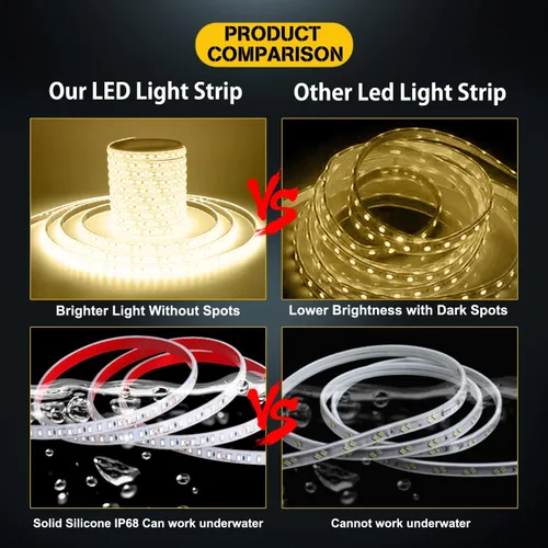 Vista 5 de EverBright 5M 5050 300SMD - Tira de luz LED, Blanco Warm