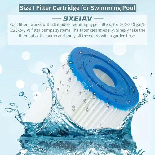 Vista 6 de Cartucho de filtro de piscina tipo I, cartucho de filtros de repuesto para 58093, para bomba de filtro RX330 de filtro de piscina, para bombas