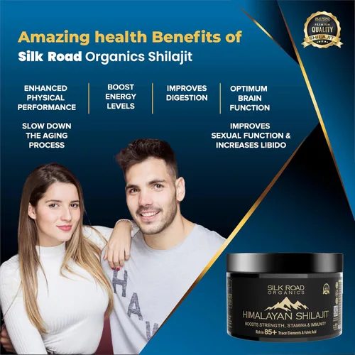 Vista 9 de Shilajit Silk Road Organics - Resina pura de Shilajit del Himalaya con más de 85 oligoelementos y ácido fúlvico para energía y apoyo inmunológico