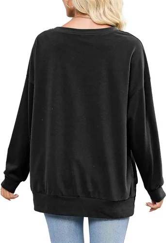 Vista 4 de Florboom Camisas de otoño para mujer, blusas de manga larga, holgadas, casuales, sin botones