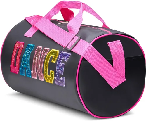 Vista 2 de Bolsa de lona de nailon para niña, Negro