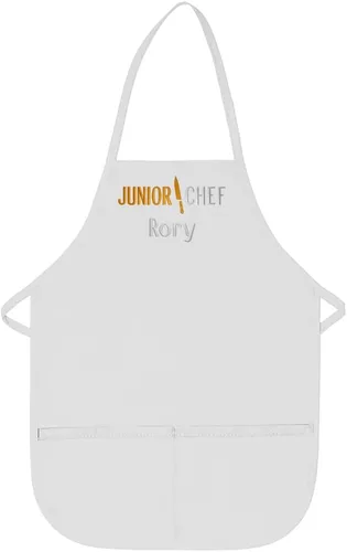 Vista 15 de Delantal personalizado bordado Junior Chef Kids Delantal