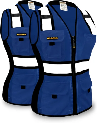 Vista 9 de KwikSafety Multi-Color Safety Vest for Women ANSI Class Unrated Hi Vis Vest