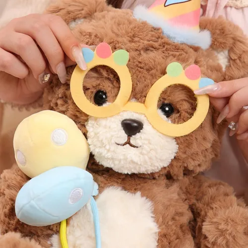 Vista 5 de Oso de peluche suave de 9.8 pulgadas, animal de peluche para niños y niños, peluche esponjoso marrón, regalo para cumpleaños, día de San Valentín