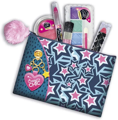 Vista 4 de Clementoni 18697 Crazy Chic Pochette - Juego de maquillaje para niñas de 6 años, multicolor