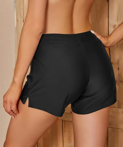 Vista 3 de SHEKINI Pantalones cortos de playa para mujer, tankini con forro