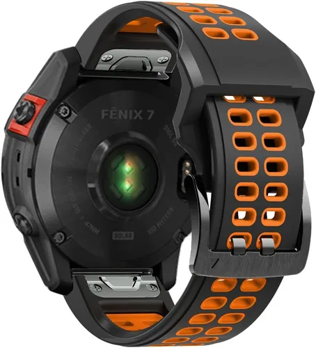 Vista 18 de REYDA Correa de silicona compatible con Garmin Fenix 8 Pro/8/E 1.850 in, 0.866 in, correa de reloj de ajuste rápido, suave, flexible, correa de Azul