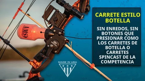Vista 3 de AMS Bowfishing Carrete Retriever Pro - Fabricado en los Estados Unidos