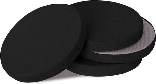 Vista 15 de OVOV Cojines redondos antideslizantes para sillas de comedor de 16 pulgadas Verde salvia