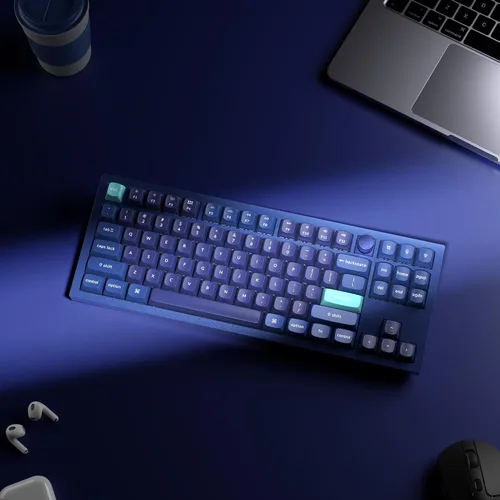 Vista 15 de Keychron Q3 QMK/VIA Teclado mecánico personalizado con cable, diseño sin llave de aluminio completo, macro programable con interruptor marrón