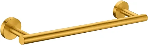 Vista 22 de Modket 9 pulgadas de oro cepillado barra de toalla de baño hardware de acero inoxidable 304 montado en la pared toalla de cocina titular paños