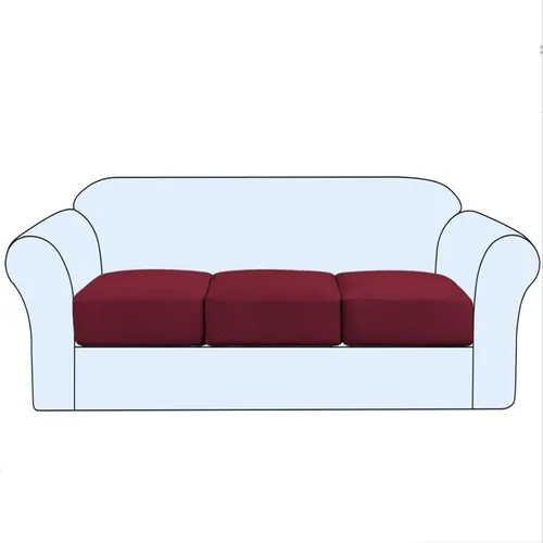 Vista 27 de Funda de cojín elástica para sofá, funda de asiento, funda de sofá de dos plazas, protector de elastano elástico para muebles para asiento (negro, 1)
