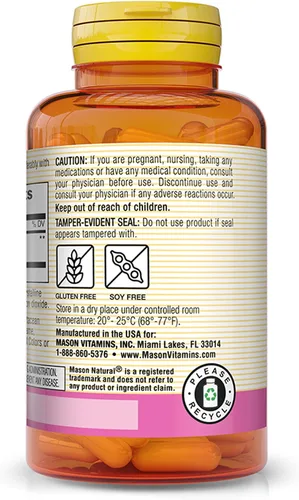 Vista 3 de MASON NATURAL Ácido hialurónico 100 mg - Cabello más saludable, uñas fuertes y piel hidratada, fórmula antienvejecimiento, 30 cápsulas