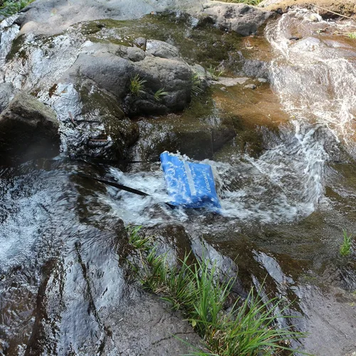 Vista 6 de Bolsa de lona impermeable, IPX8 Bolsa seca de rendimiento impermeable, cierre hermético de cremallera, bolsa impermeable con función de buceo, gran