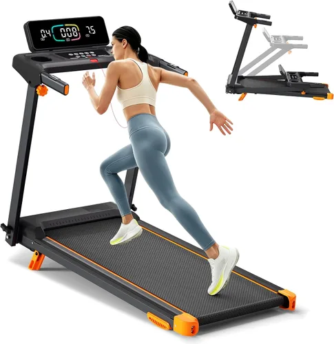 Vista 11 de MEE GOO Walking Pad Treadmill with 12% Incline and Handle Bar, 2 in 1 Under Desk Treadmill for Home Office, 0.6-7.5 MPH, 330 LBS Capacity, Remote