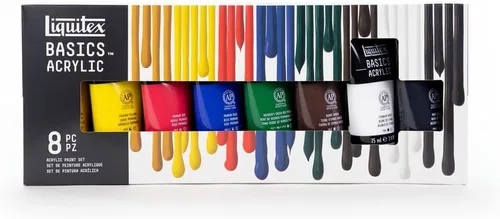 Vista 19 de Liquitex BASICS - Juego de pintura acrílica, 6 tubos de 22ml (0.74 onzas), fluorescente