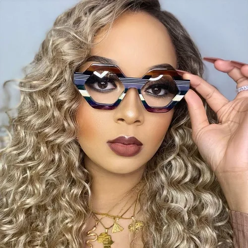 Vista 4 de Voogueme Gafas de marco geométrico para mujer Ailsa