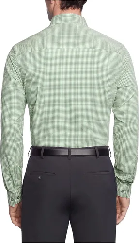 Vista 2 de Kenneth Cole Men's Dress Shirt Slim Fit Checks and Stripes (Patterned)