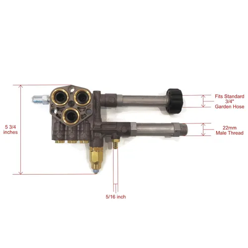 Vista 2 de Annovi Reverberi - Cabezal de bomba de lavado compatible con descargador para Briggs & Stratton SRMW2.3G28