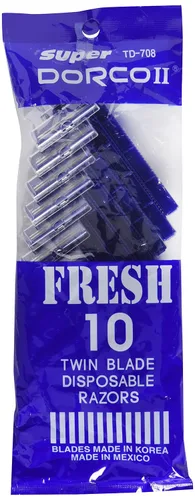Vista 2 de DORCO RAZORAS DESECHABLES DE HOJA TWIN SUPER FRESH - 10CT