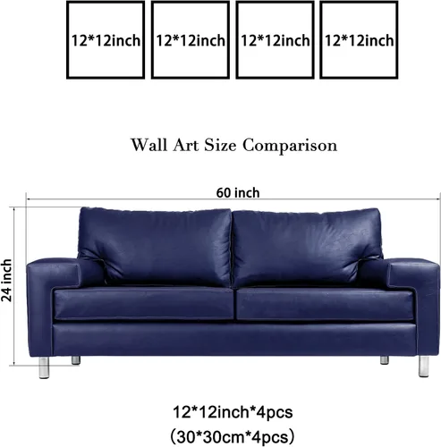 Vista 6 de Wieco Art Lienzo Giclée para pared, imágenes espaciales para dormitorio, decoración del hogar, poder mágico universal, moderno, 4 paneles