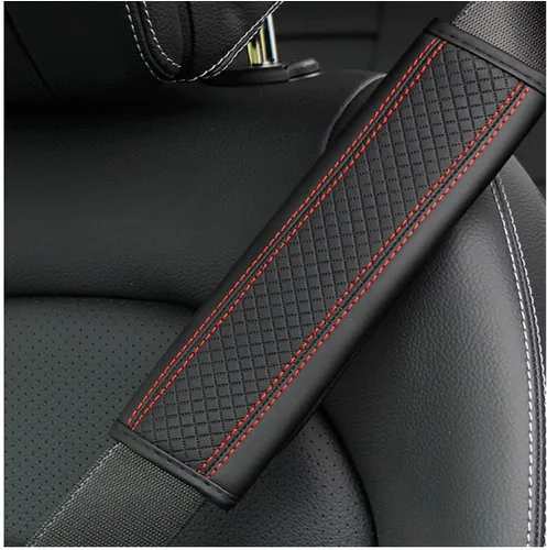 Vista 19 de zipelo - Juego de 2 piezas de fundas para cinturón de seguridad de auto, almohadillas de cuero transpirables para el hombro que protegen tu cuello