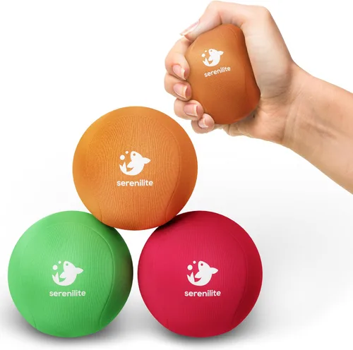 Vista 16 de Serenilite Bolas de estrés para adultos, pelota de apretar para terapia de manos, pelota antiestrés, ejercitadores de mano para terapia