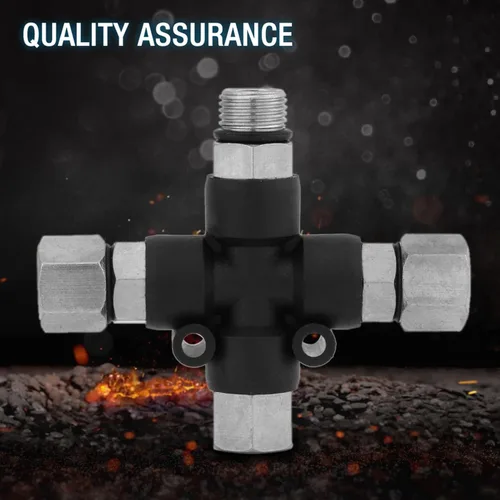 Vista 9 de Compresor de aerógrafo a adaptador de manguera de aerógrafo Conector divisor de 1/8 pulgadas BSP de 3 vías