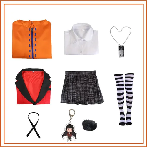 Vista 2 de Tokisaki Chaqueta larga con capucha para Halloween, cosplay, orejas de conejo, color naranja, uniforme escolar de anime, para mujer