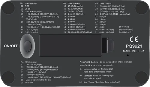 Vista 6 de LEAP 9921 - Reloj de ajedrez con gran pantalla, programa actualizado Byo-yomi, retraso y bonus