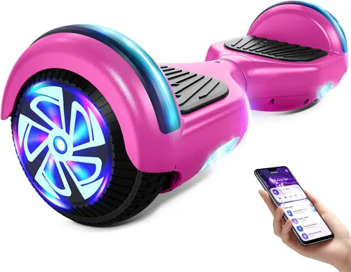 Vista 11 de CBD Hoverboard, Bluetooth 6.5" All-Terrain Off-Road Scooter with LED Lights Negro