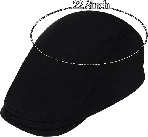Vista 3 de Pistha Mens Newsboy Flat Caps Beret Hat Driving Beret Dress Hats