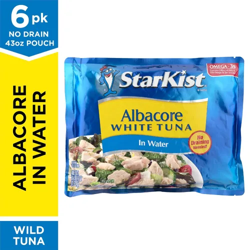 Vista 3 de StarKist Chunk White Albacore Atún en agua - Bolsa de 43 oz (paquete de 6)