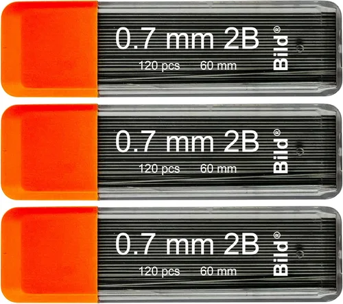 Vista 7 de Bild Premium 1250 recargas de mina de 0.3 mm HB para lápiz mecánico (HB Mega, 0.3 mm)