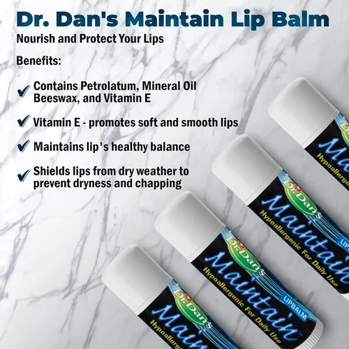 Vista 2 de Dr. Dan's Keep Lip Balm - Perfecto para el cuidado posterior de cortibalm, ingredientes suaves y cera de abejas, enriquecido con vitamina E