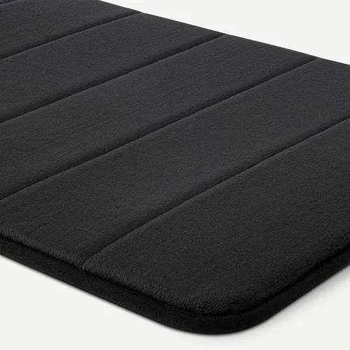 Vista 4 de Amazon Basics Tapete de baño de espuma viscoelástica absorbente y de secado rápido, 17 x 24 pulgadas, color negro