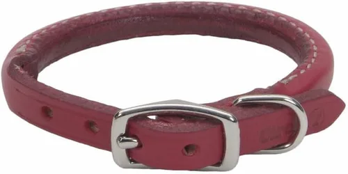 Vista 9 de Coastal Pet - Circle T - Collar redondo de cuero curtido de roble para perro, cómodo para perros con pelo largo o piel sensible, collar para Negro