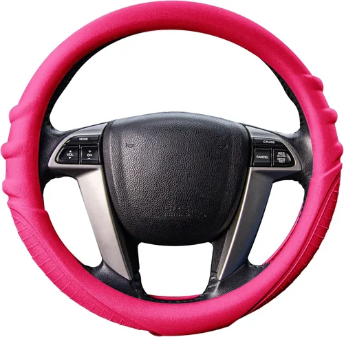 Vista 11 de Cubierta para volante FH Group, color rosa, rosado bebé