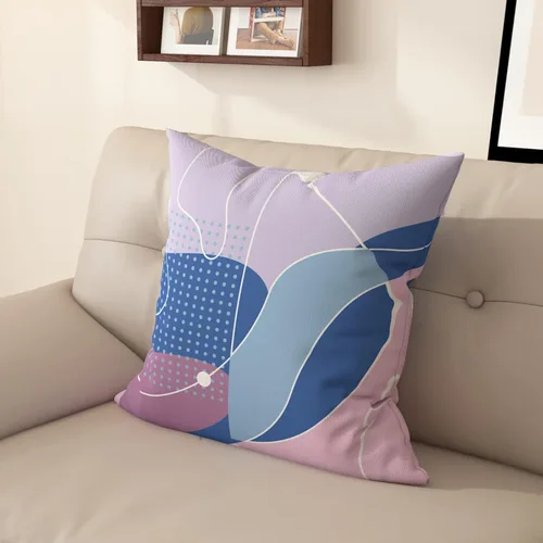 Vista 18 de Funda de almohada estampada, respaldo de dormitorio, almohada cuadrada con patrón de alce nórdico moderno, decoración para el hogar y la sala