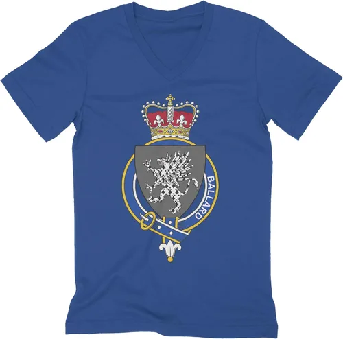 Vista 2 de HARD EDGE DESIGN Men's English Garter Family Ballard V-Neck T-Shirt
