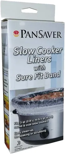 Vista 3 de PanSaver 12 Pack Disposable Slow Cooker Liners Crockpot Liners Small Quart Cookers Liners with a Sure Fit Band - NSF approved, KOFK Certified Kosher