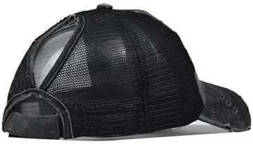 Vista 6 de Eohak Sombreros de cola de caballo desgastados para mujer, gorras de poni desordenadas, 7
