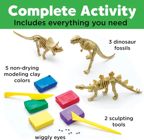 Vista 3 de Creatividad para niños: crea con dinosaurios de arcilla