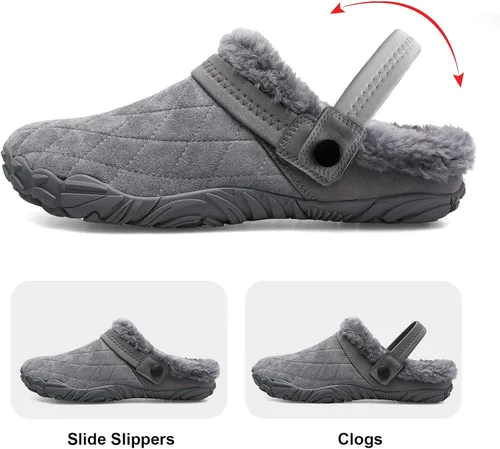 Vista 3 de Besroad - Pantuflas mullidas para mujer y hombre, esponjosas, cómodas, de espuma viscoelástica, para dormitorio